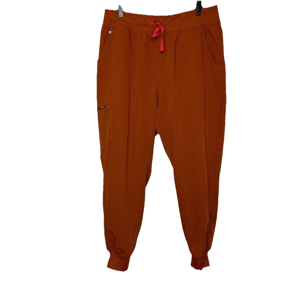 FIGS Technical Collection Zamora Jogger‎ Scrub Pants XL / P Terracotta Orange